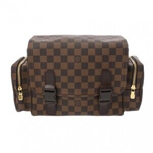 Louis Vuitton Damier Reporter Melville Brown Canvas Shoulder Bag